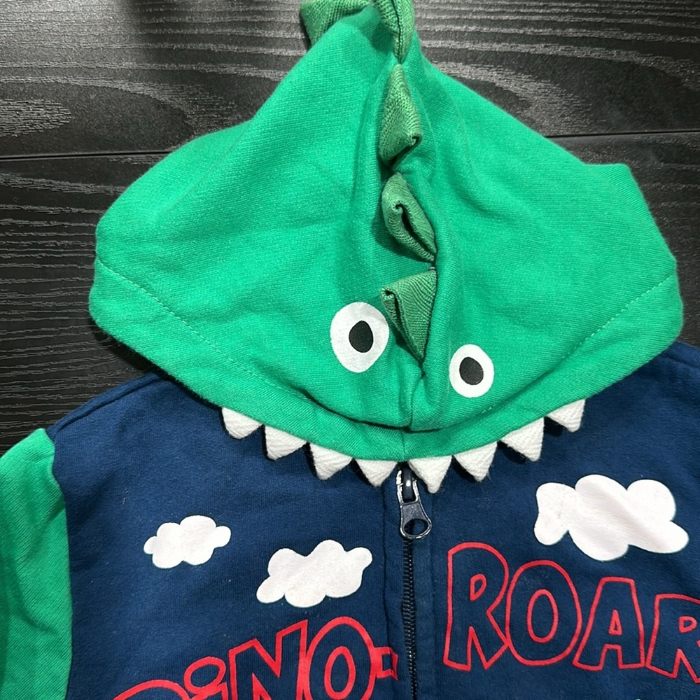 Peppa Pig Dino Hoodie Zip Up - Picture 2 of 6